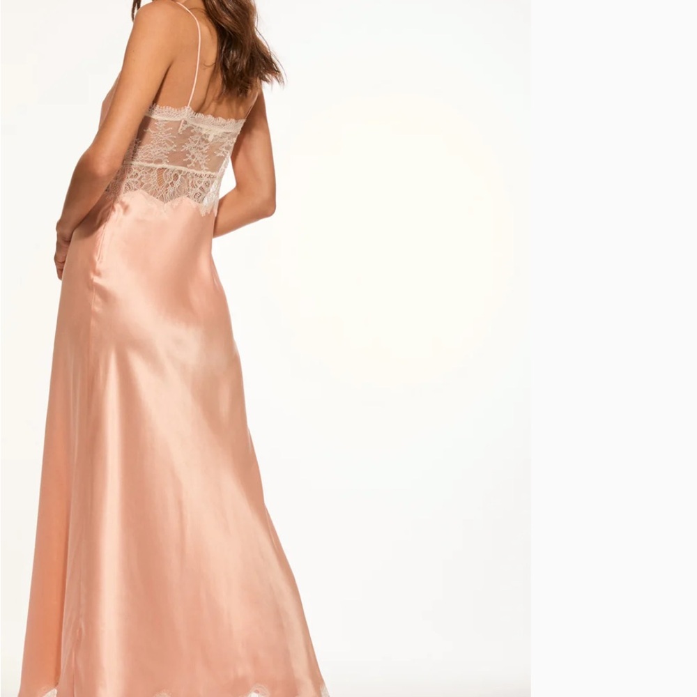 LoveShackFancy Peach Maxi Dress